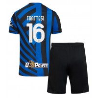 Dětský fotbalový dres Inter Milan Davide Frattesi #16 2024-25 Domácí Krátký Rukáv (+ trenýrky)